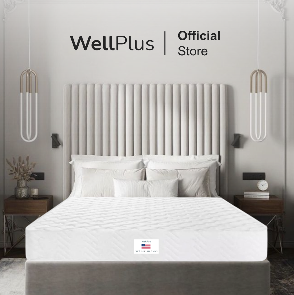 Wellplus ที่นอนสปริงพรีเมียม รุ่น Rohan ความหนา 9 นิ้ว หนานุ่มเด้ง นอนสบาย ขนาด 5 ฟุต