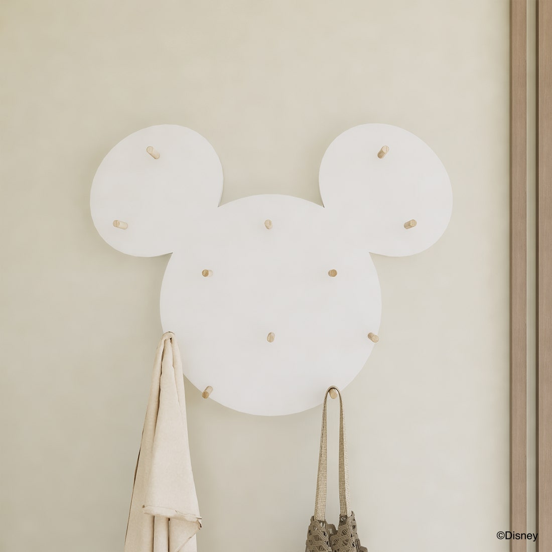 ชั้นแขวน DISNEY รุ่น MICKEY สีขาว