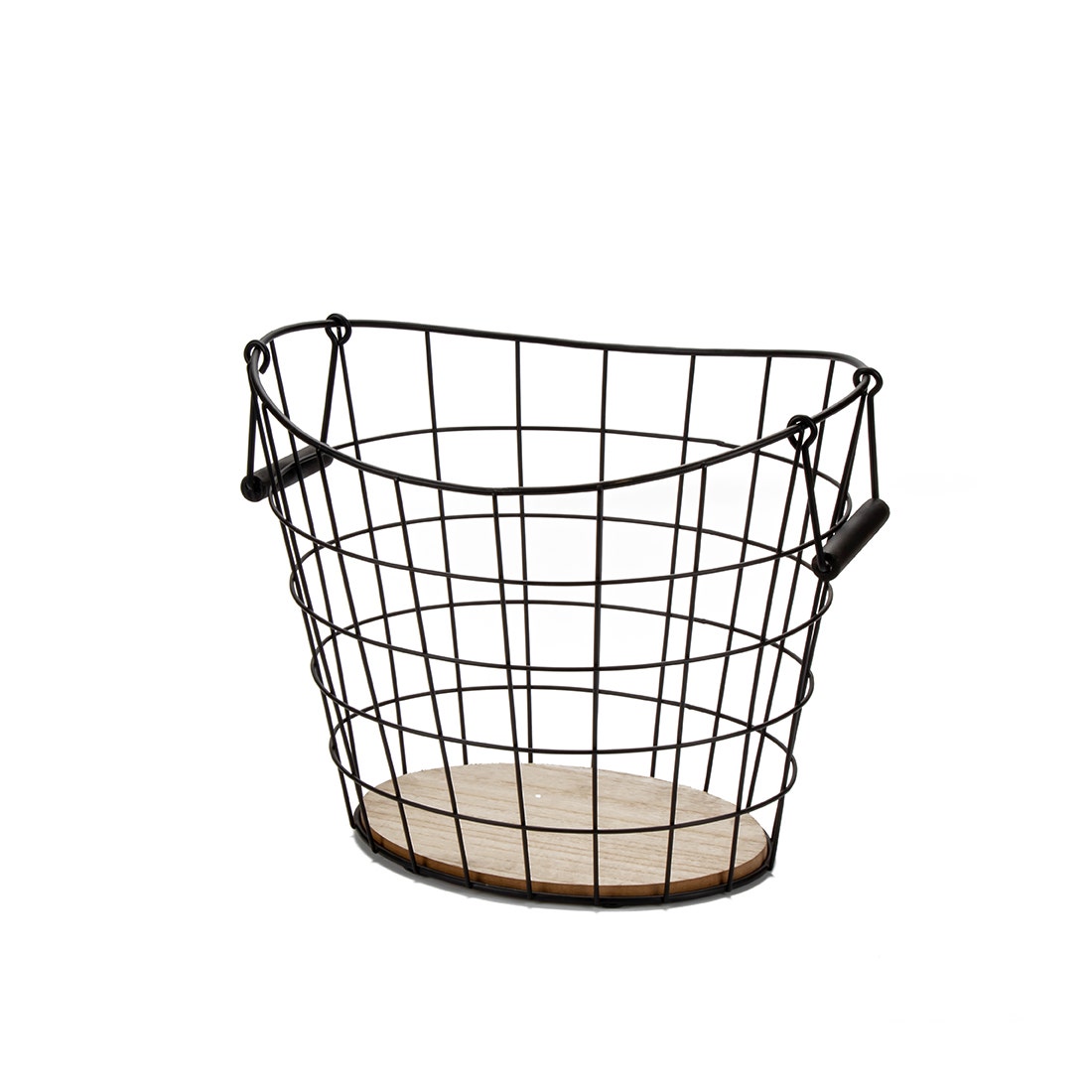 LS BASKET#GMA19-22008B/WOOD/BLACK/S/CN สีดำ01