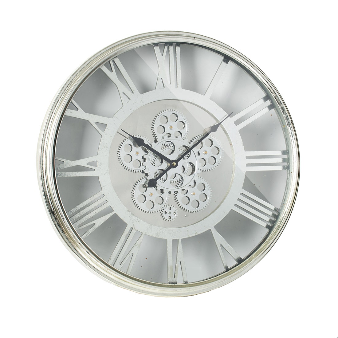 VP WALLCLOCK#42164/HEREFORD/SILVER/EG สีเงิน01