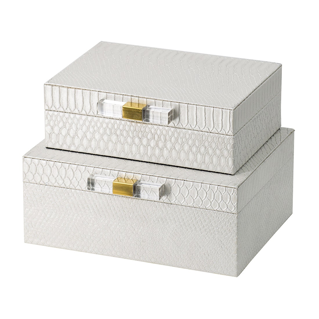 VP BOX#45491SL/WHITE CROCODILESKIN/S2/EG01