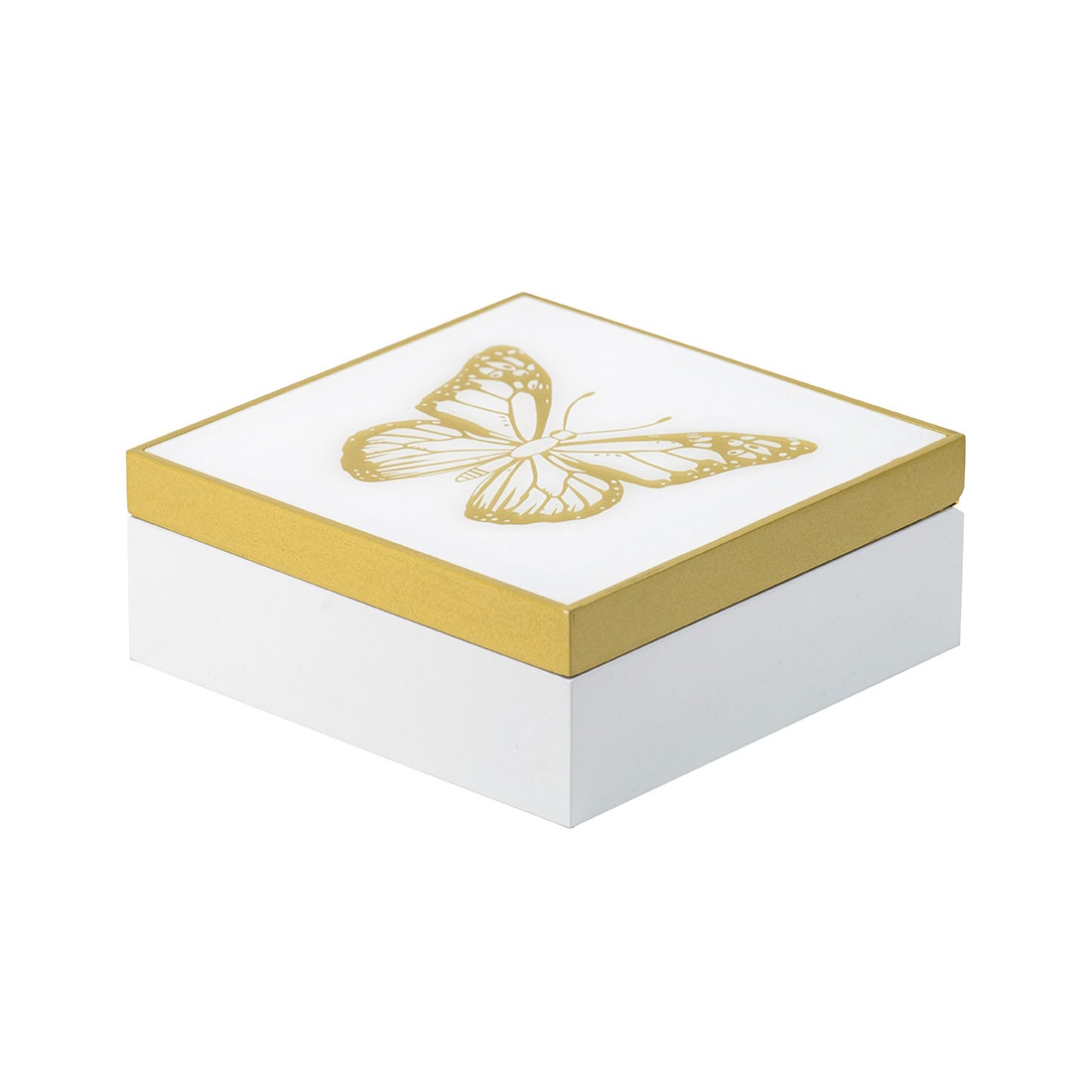 VP BOX#46955/BUTTERFLY/WHITE/GOLD/EG สีหลาก01