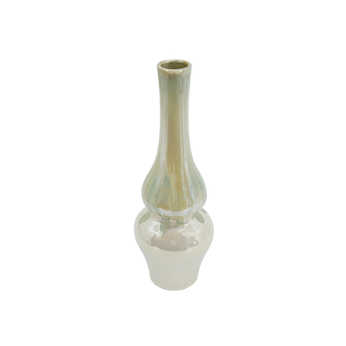 VP VASE#60083/CERAMIC/WHITE/EG สีขาว01