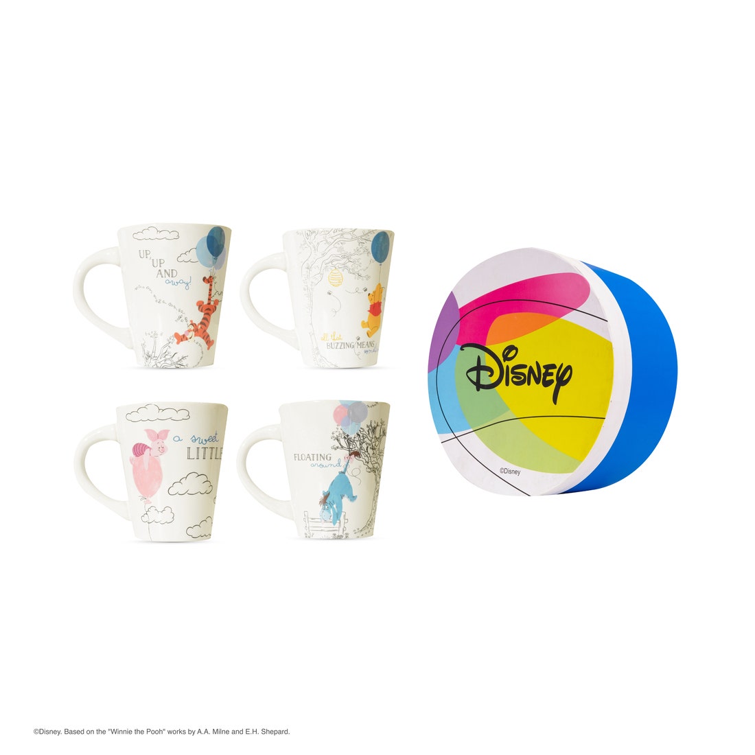 แก้วมัค ชุด4ชิ้น DISNEY รุ่น MUG#MNM0689DND1BCTA5 POOH