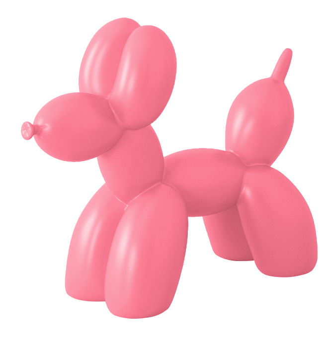 ของตกแต่ง รุ่น BALLON DOG สีชมพู01