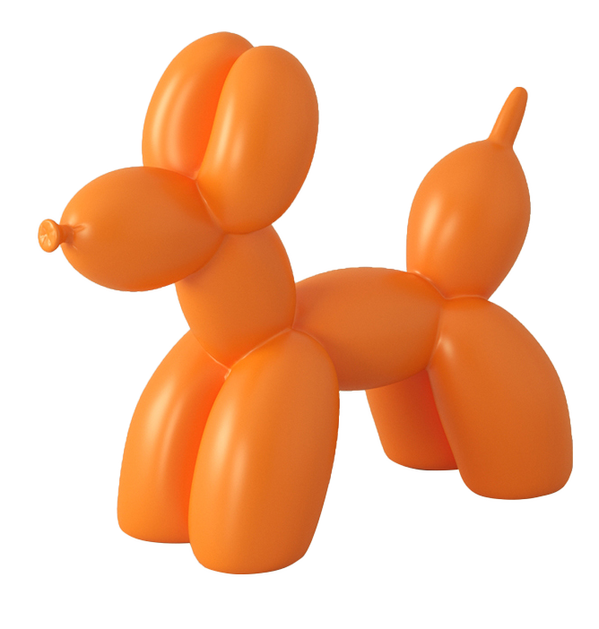 ของตกแต่ง รุ่น BALLON DOG สีส้ม01