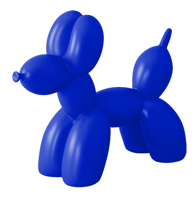 ของตกแต่ง รุ่น BALLON DOG สีน้ำเงิน01