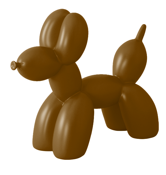 ของตกแต่ง รุ่น BALLON DOG สีน้ำตาล01