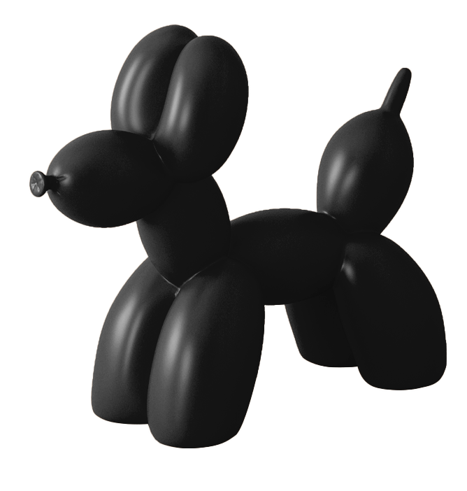 ของตกแต่ง รุ่น BALLON DOG สีดำ01