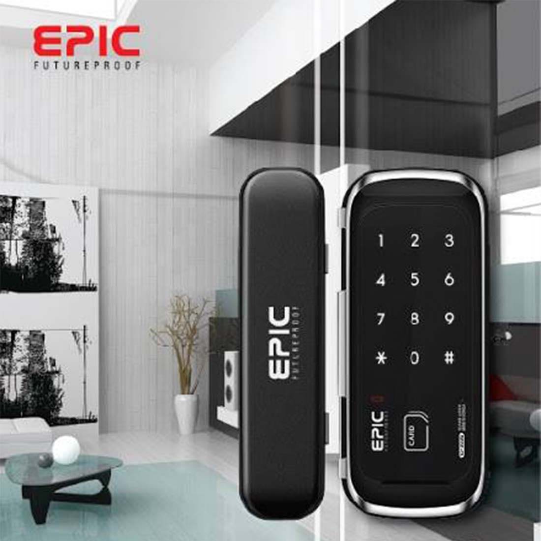 Digital Door Lock EPIC ES-303G for Glass Door-03