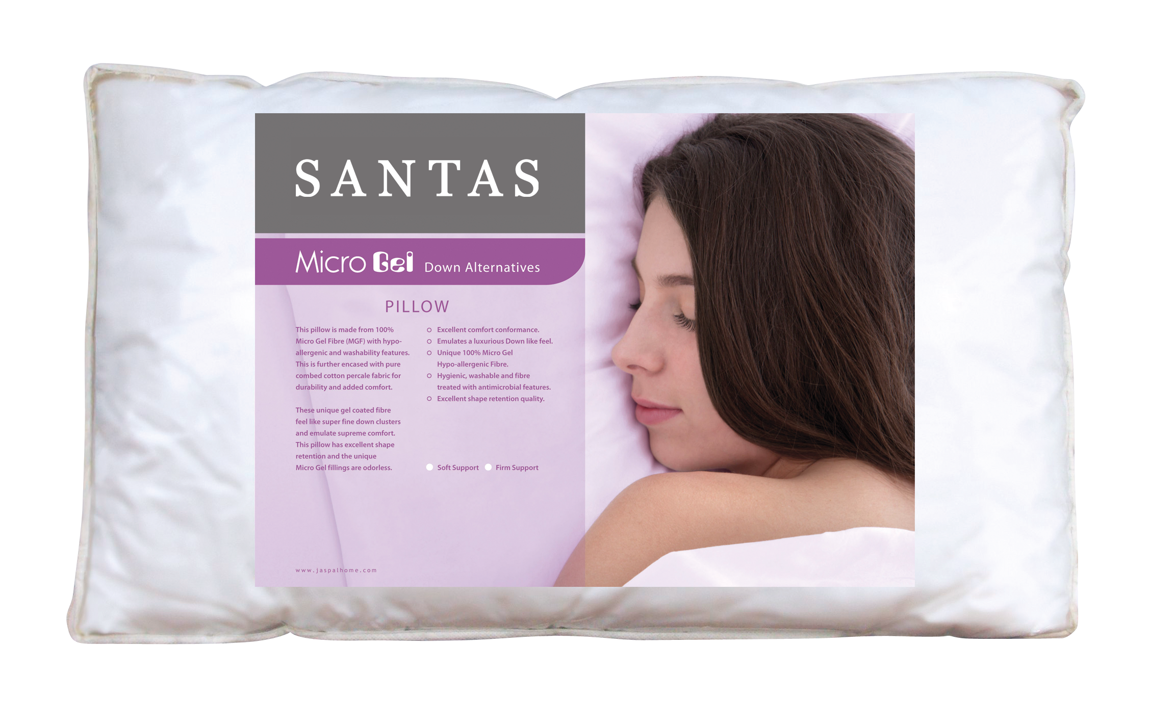 SANTAS หมอนหนุน รุ่น MICRO GEL- SOFT SUPPORT 02