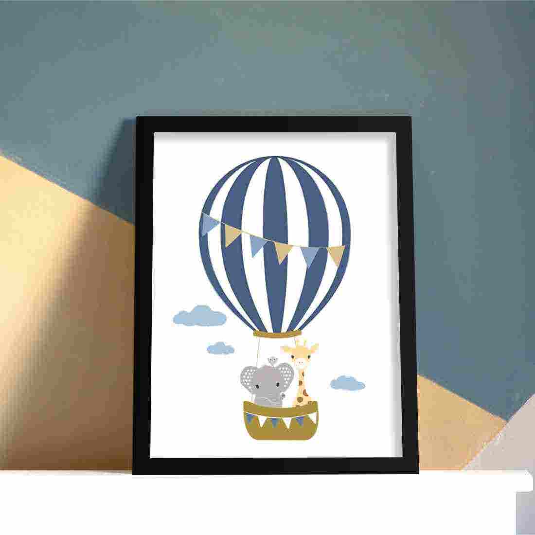 รูปพร้อมกรอบ Doseart รุ่น Balloon Trip 30x35 cm-01