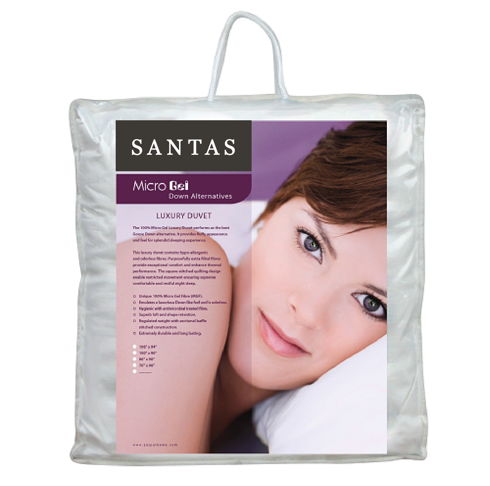 SANTAS ไส้ผ้านวม  6 ฟุต - รุ่น Micro Gel Luxury 02