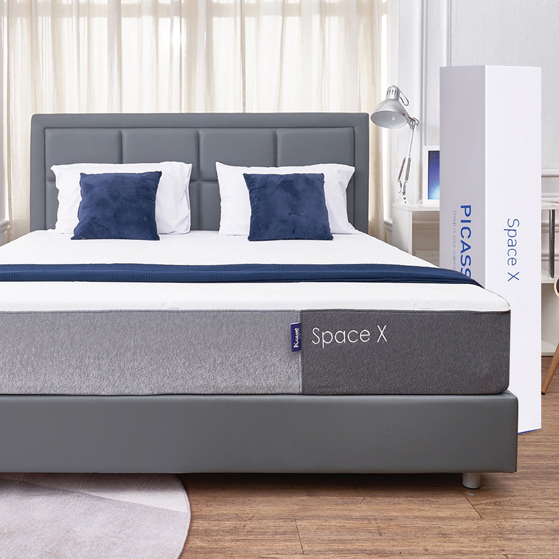 Picasso Comfort ที่นอนรุ่น Space X  ขนาด 3.5 ฟุต พร้อมชุดเครื่องนอน 7 ชิ้น 05