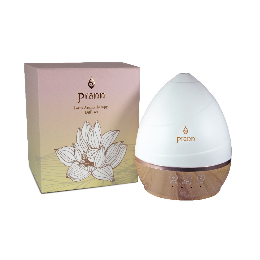 Prann Lotus Aromatherapy Diffuser (เตา Lotus ฐานไม้)01