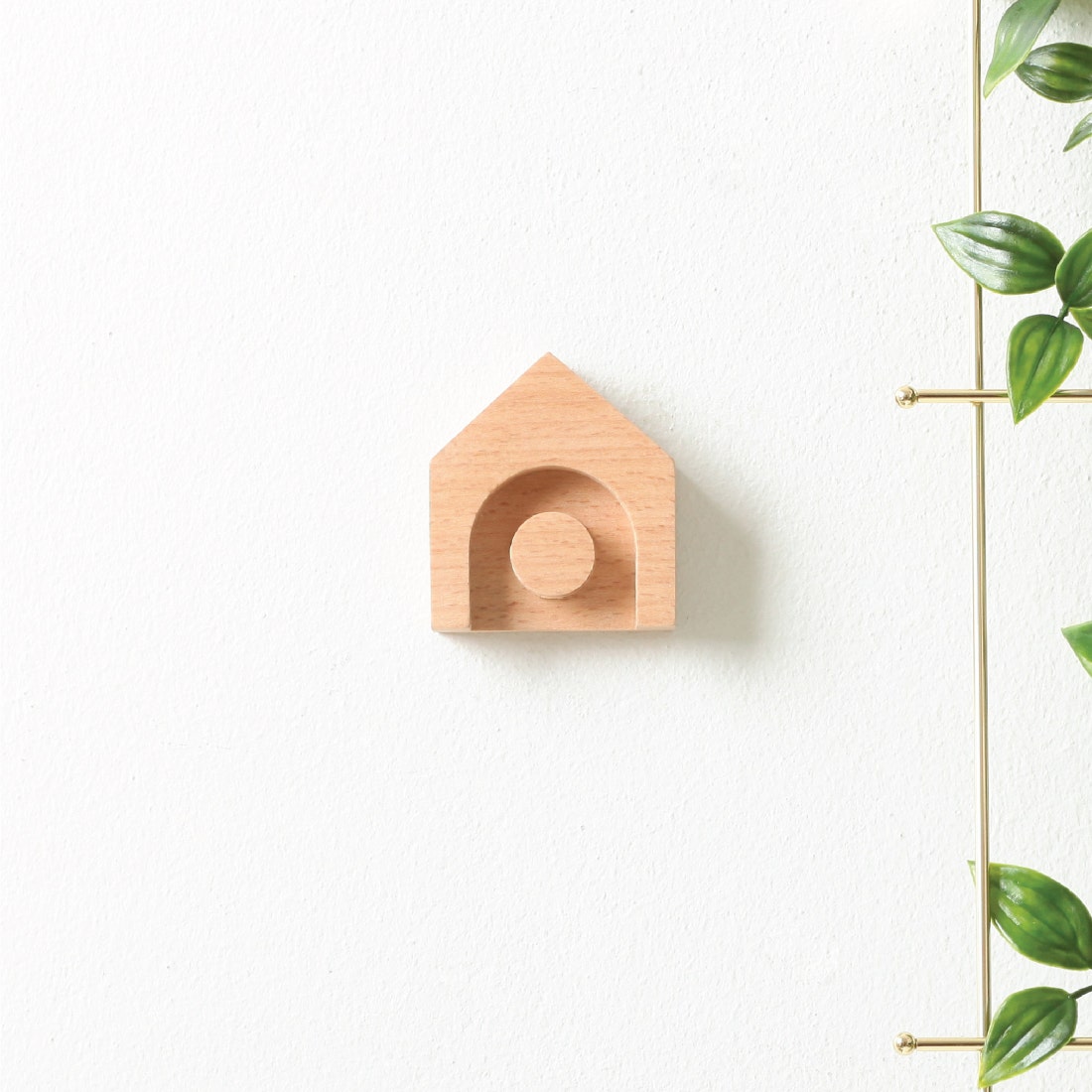 Pana objects ตะขอแขวน HAUSS Key hook |Natural #PN-D025 สีไม้อ่อน1