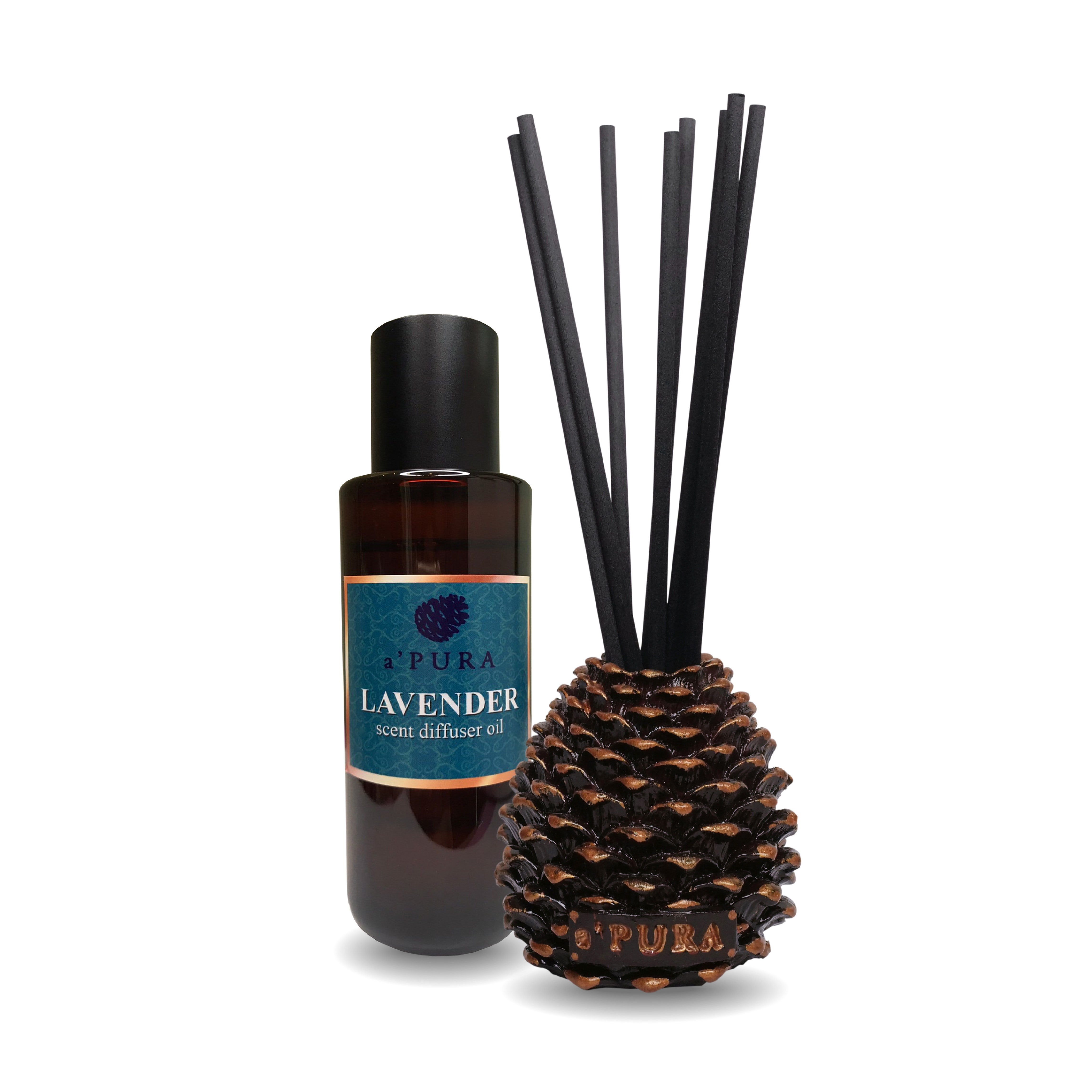 a ฟุตPURA Reed Diffuser Lavender scent. ก้านไม้หอมกลิ่นลาเวนเดอร์ 
 1