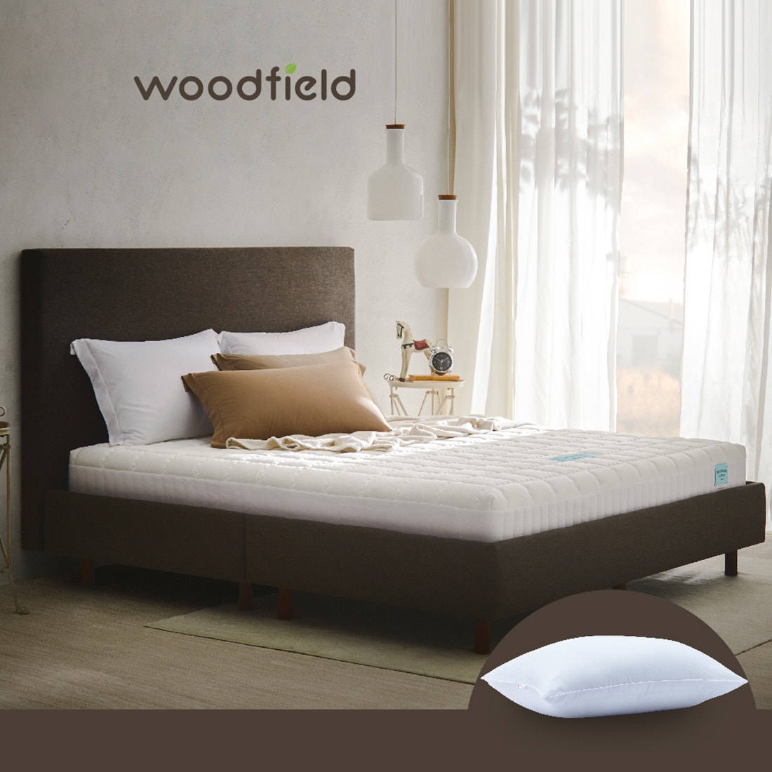 ที่นอน Woodfield รุ่น W-NATURE II ขนาด 3.5 ฟุต แถมฟรี หมอนหนุน 1 ใบ