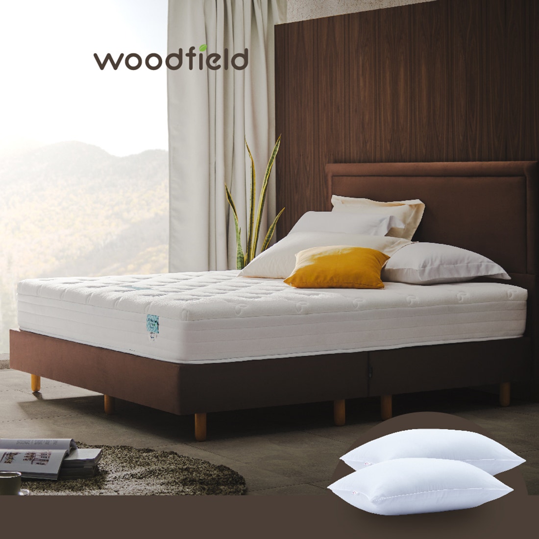 ที่นอน Woodfield รุ่น W-NATURE III ขนาด 5 ฟุต แถมฟรี หมอนหนุน 2ใบ