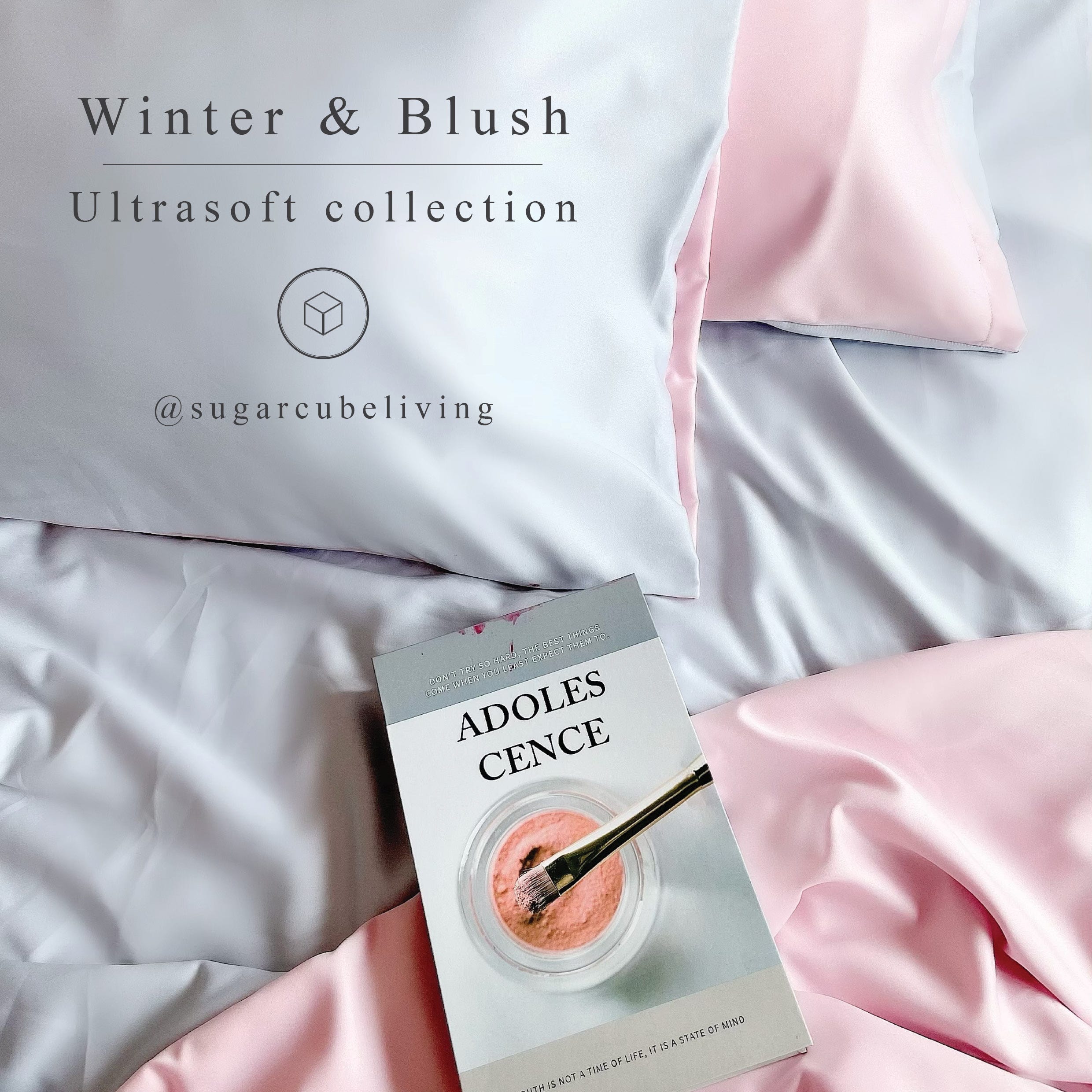 Sugarcubeliving ปลอกผ้านวม รุ่น Ultrasoft Collection ขนาด 5 ฟุต สี Winter Blush