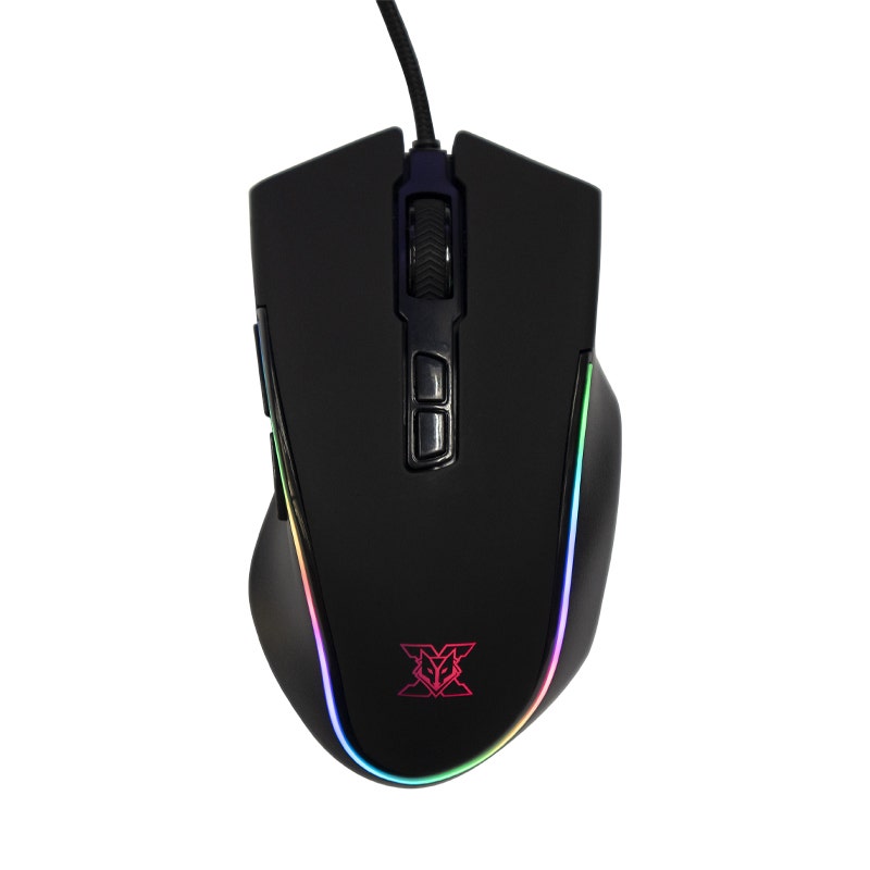 NUBWO X เมาส์ OPTICAL GAMING MOUSE X7S RGB WHITE-1