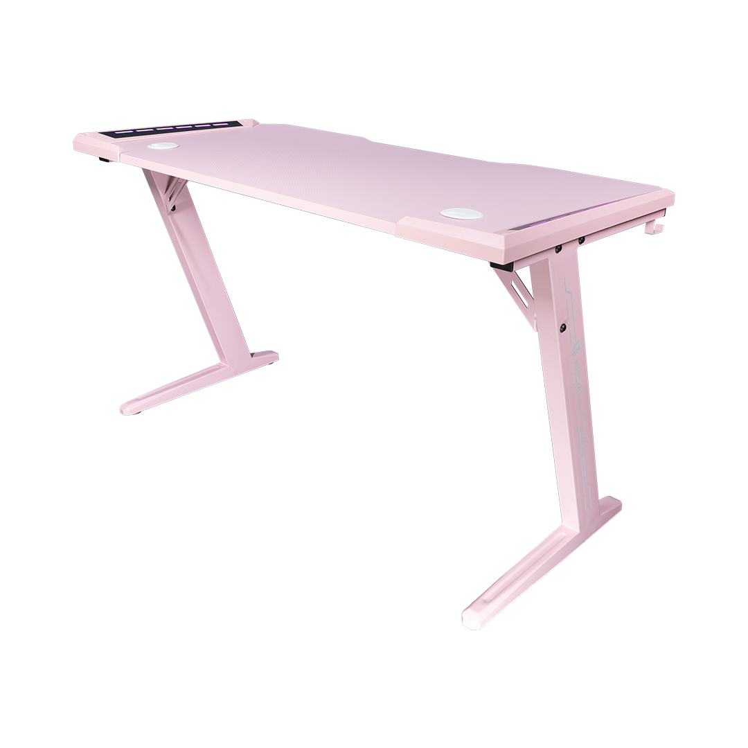 NUBWO โต๊ะเกมมิ่ง Table E-Sport Durable 'Gaming Desk' Nubwo ND-601 PINK-12