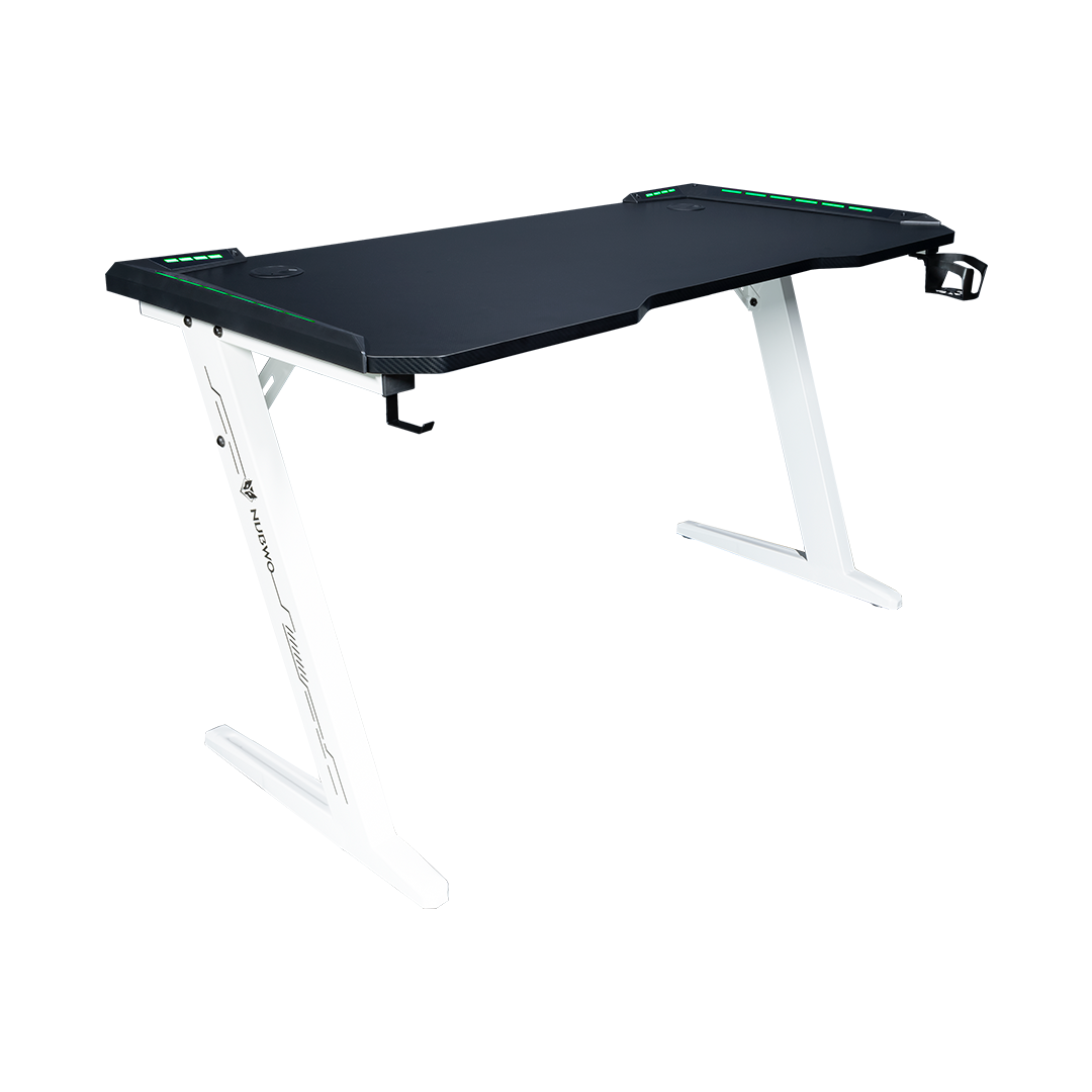 NUBWO โต๊ะเกมมิ่ง Table E-Sport Durable 'Gaming Desk' Nubwo ND-601 WHITE-9