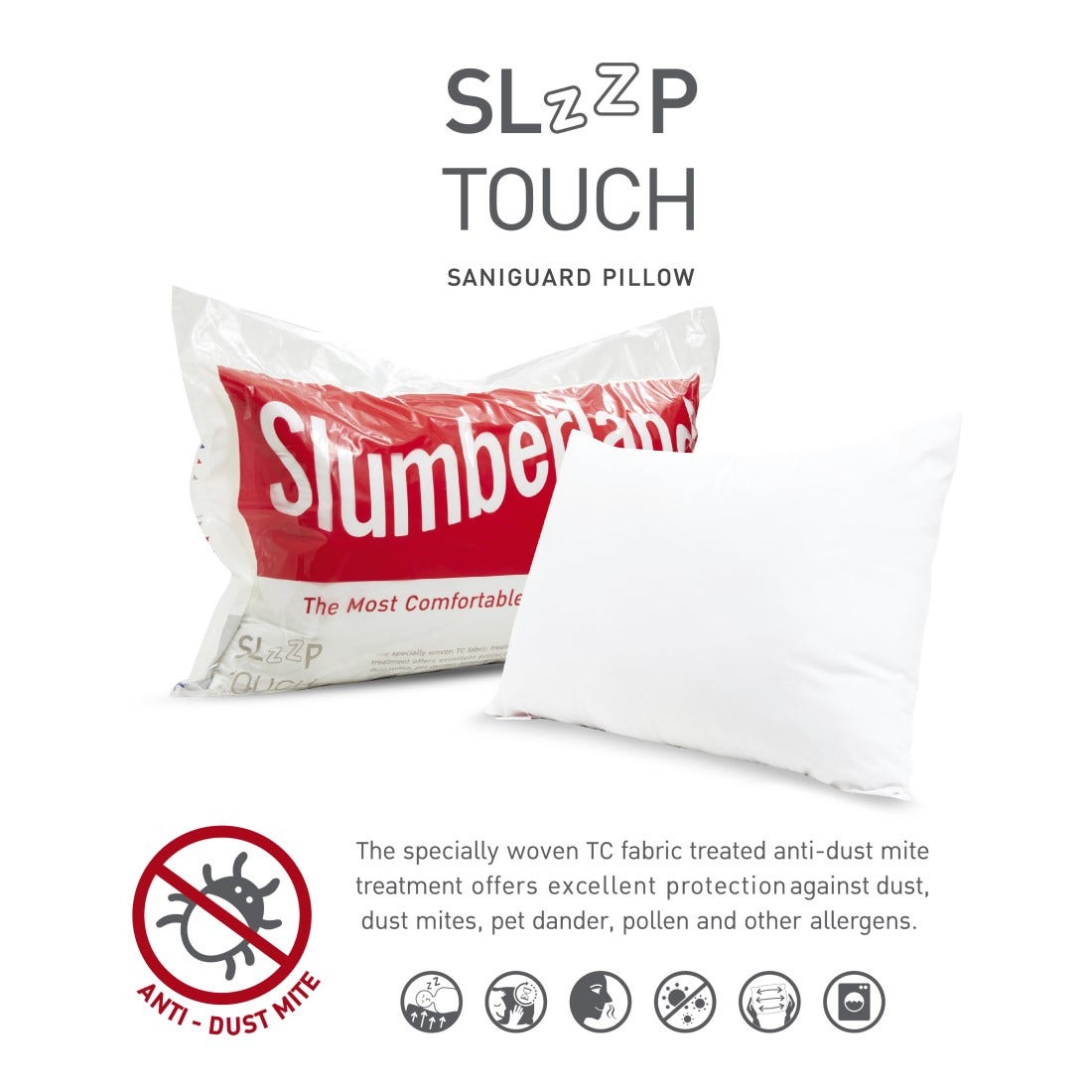 หมอน Slumberland รุ่น Sleeptouch Pillow 1000g. (106PTO)