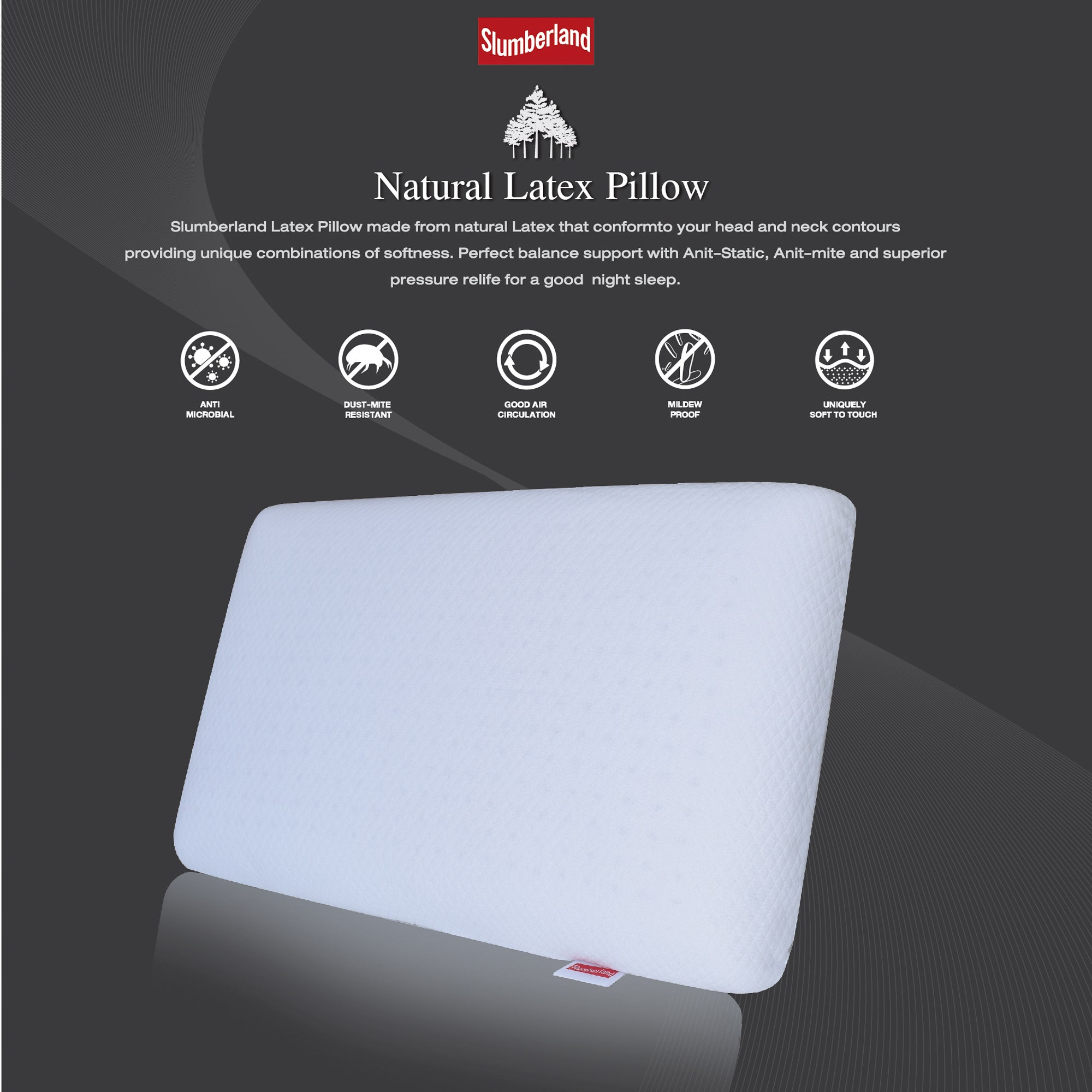 หมอน Slumberland รุ่น Latex Natural Pillow (106PNP)