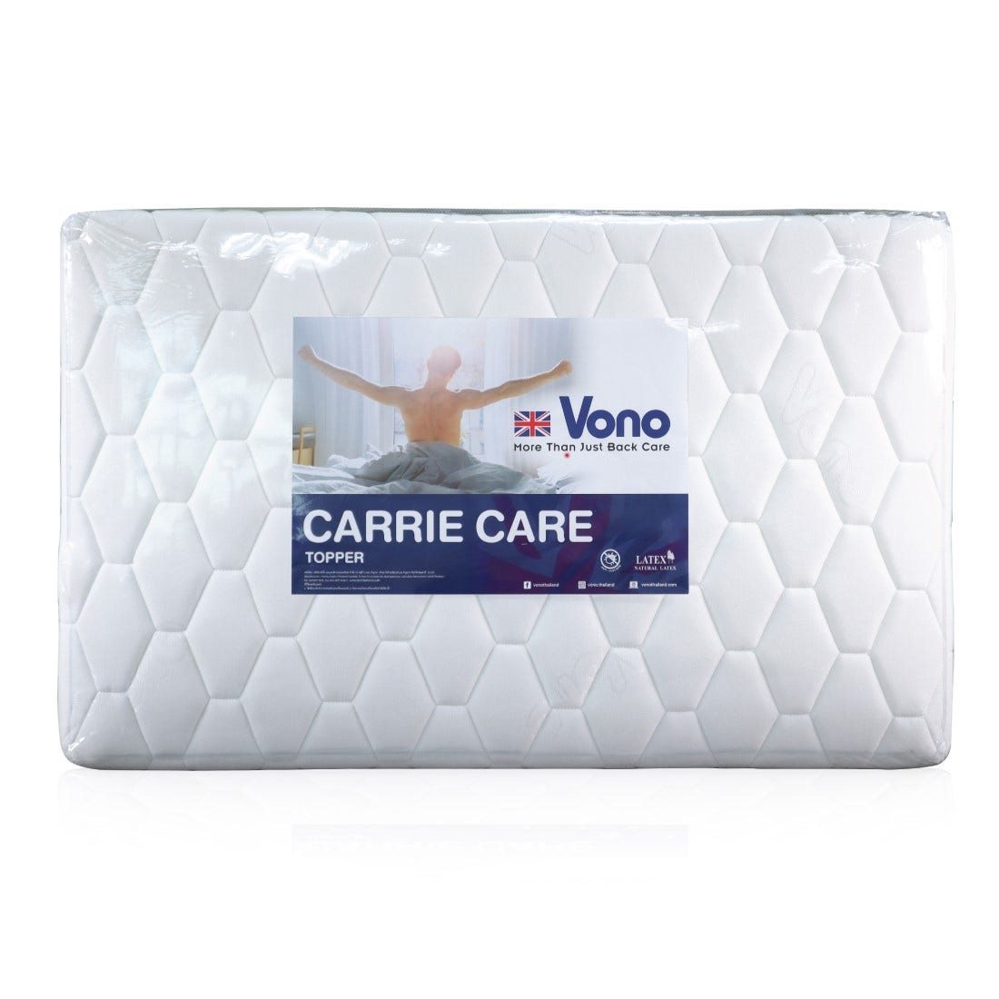 ที่นอนปิคนิคยางพารา Vono รุ่น Carrie Care 3.5 ฟุต