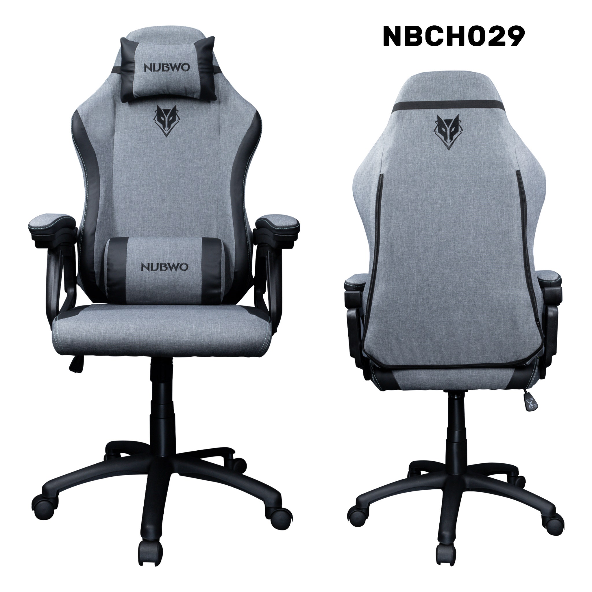 Nubwo เก้าอี้เกมมิ่ง Gaming Chair Nbch029 Grey-1