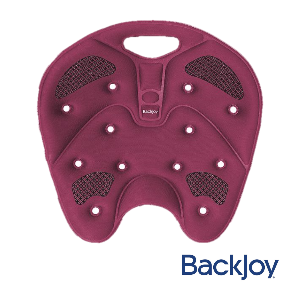 แผ่นรองนั่งป้องกันปวดหลัง รุ่นคอร์ แทร็กชั่น (สีไวน์แดง) BackJoy SitSmart Core Traction (Wine)