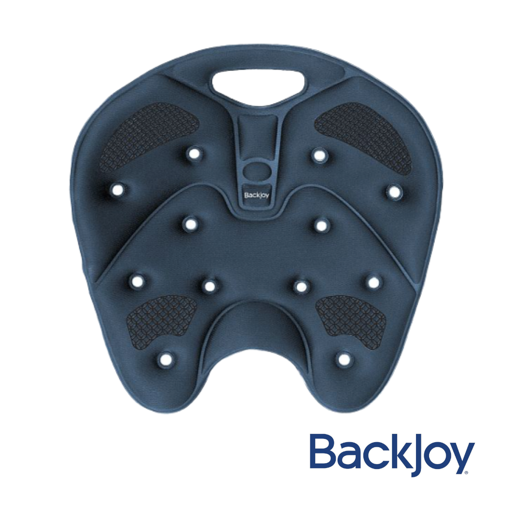 แผ่นรองนั่งป้องกันปวดหลัง รุ่นคอร์ แทร็กชั่น (สีมิดไนท์บลู) BackJoy SitSmart Core Traction (Midnight Blue)