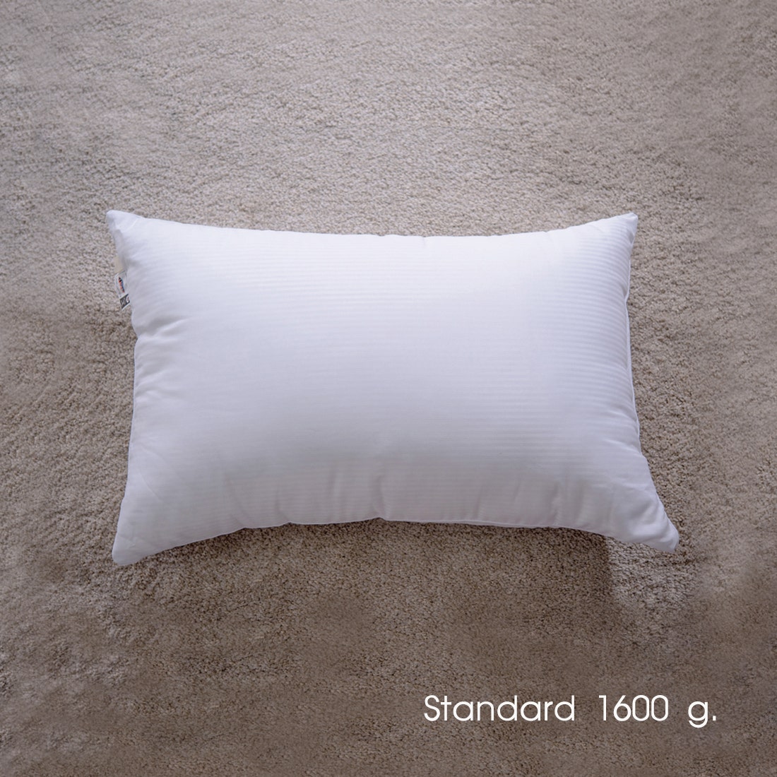 หมอนขนห่านเทียม Hotel Premium หมอนโรงแรมความนุ่มระดับห้าดาว Standard  ขนาด 1600 g. 02