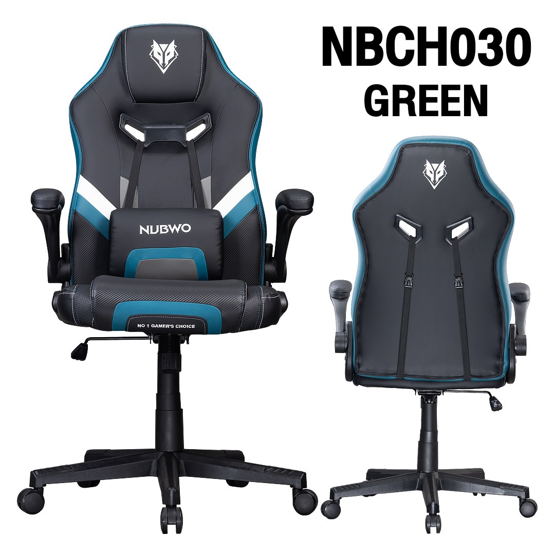 Nubwo เก้าอี้เกมมิ่ง Gaming Chair NBCH030 GREEN-1