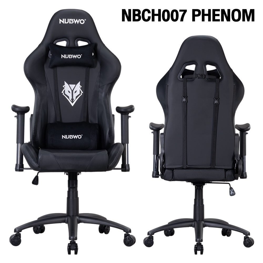 Nubwo เก้าอี้เล่นเกม Gaming Chair รุ่น Nbch007 Phenom Black-1