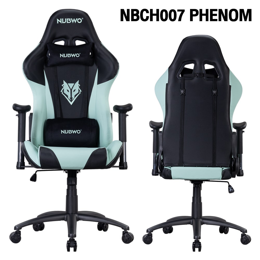 Nubwo เก้าอี้เล่นเกม Gaming Chair รุ่น Nbch007 Phenom Black/Mint Green-1