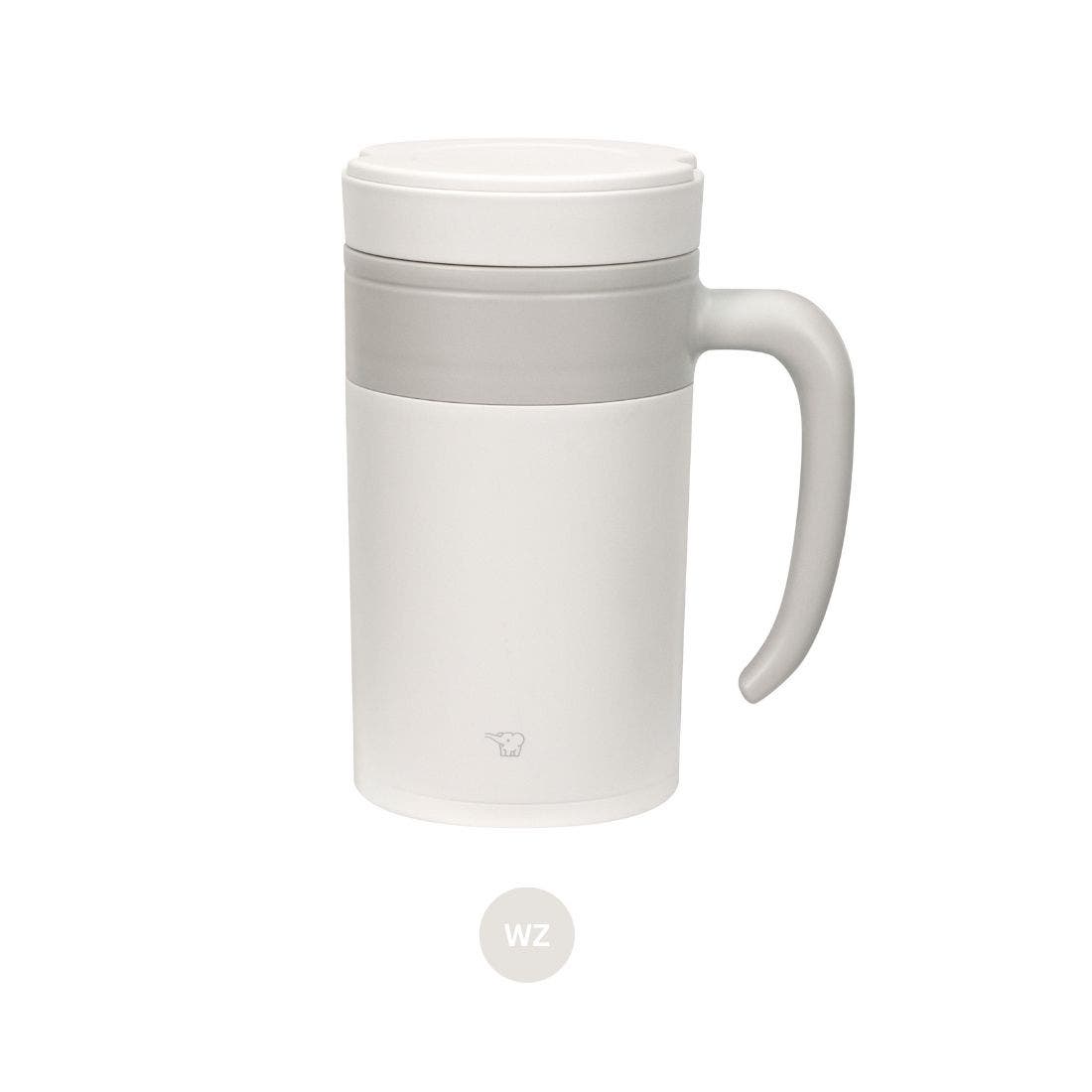 Zojirushi Mug Cup กระติกน้ำสุญญากาศ เก็บความร้อน/เย็น ขนาด 0.48 ลิตร รุ่น SE-KAE48 (WZ) สีขาว