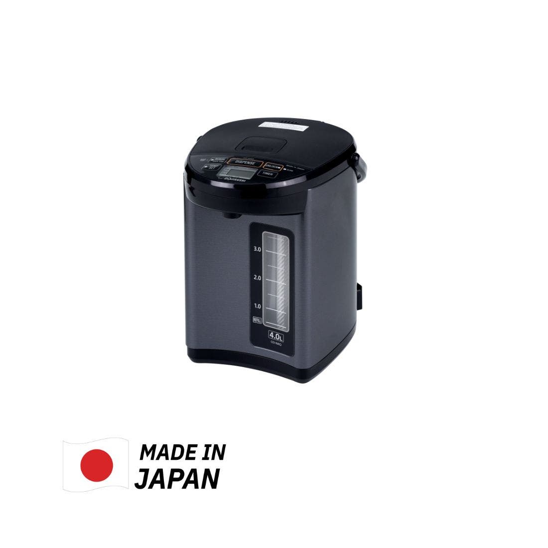 Zojirushi กระติกน้ำร้อนไฟฟ้าไมโครคอมพิวเตอร์ Made in Japan 4 ลิตร รุ่น CD-NAQ40T (BM) สีดำ