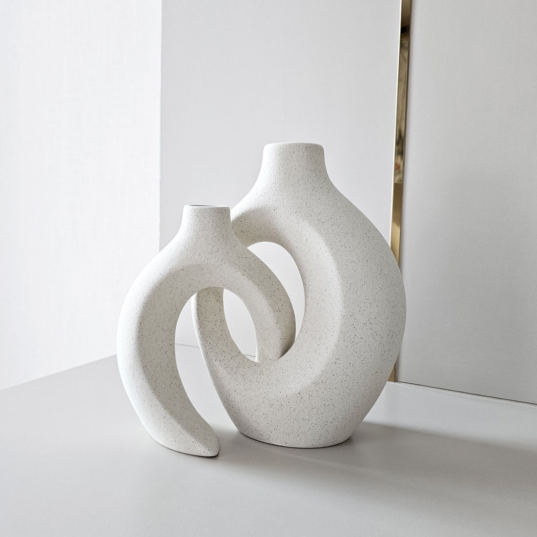 Storehaus Vase#VA0077/White/9x22x21.5ซม.-6