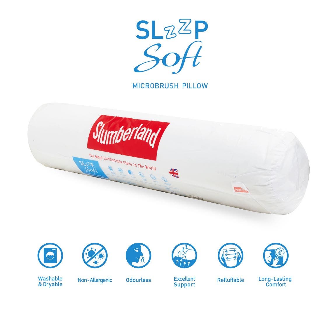 หมอนข้าง Slumberland รุ่น SlzzpSoft Bolster (106BSF)