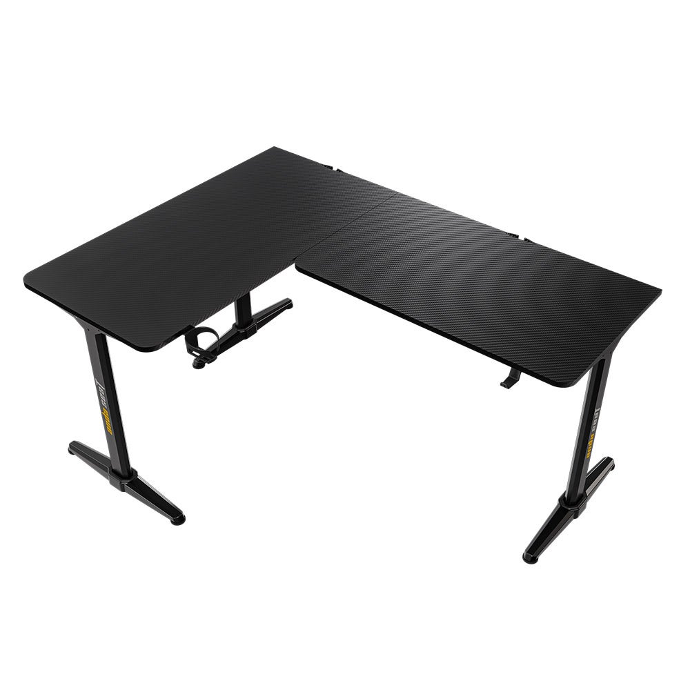 Anda Seat Wind Seeker L-shaped Gaming Desk 160 x 120 cm Black (AD-D-PT-1600-01-B) อันดาซีท รุ่น Wind seeker โต๊ะเกมมิ่ง โต๊ะทำงานตัวแอล โต๊ะทำงานเพื่อสุขภาพ ขนาด 160 x 120 ซม. สีดำ-1