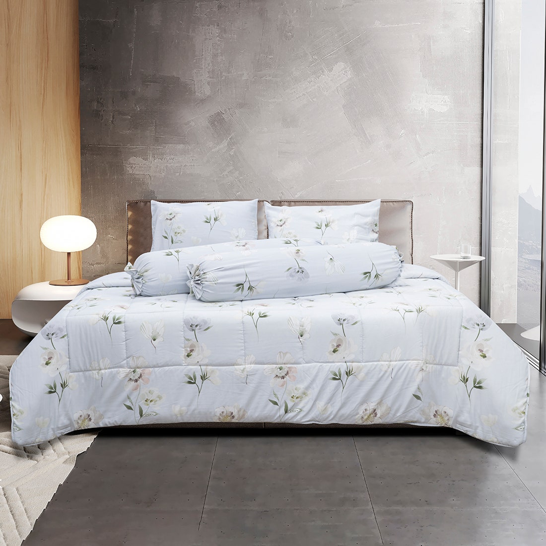 ชุดเครื่องนอน 6 ฟุต 6 ชิ้น PICASSO TENCEL™ Print CHICA BLUE