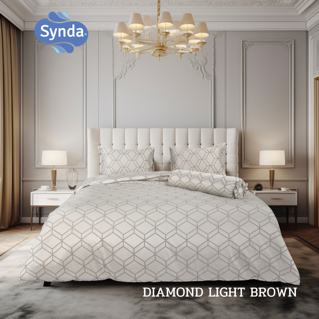 SYNDA ชุดผ้าปูที่นอน 2 ชิ้น 3.5 ฟุต รุ่น DIAMOND LIGHT BLUE-1