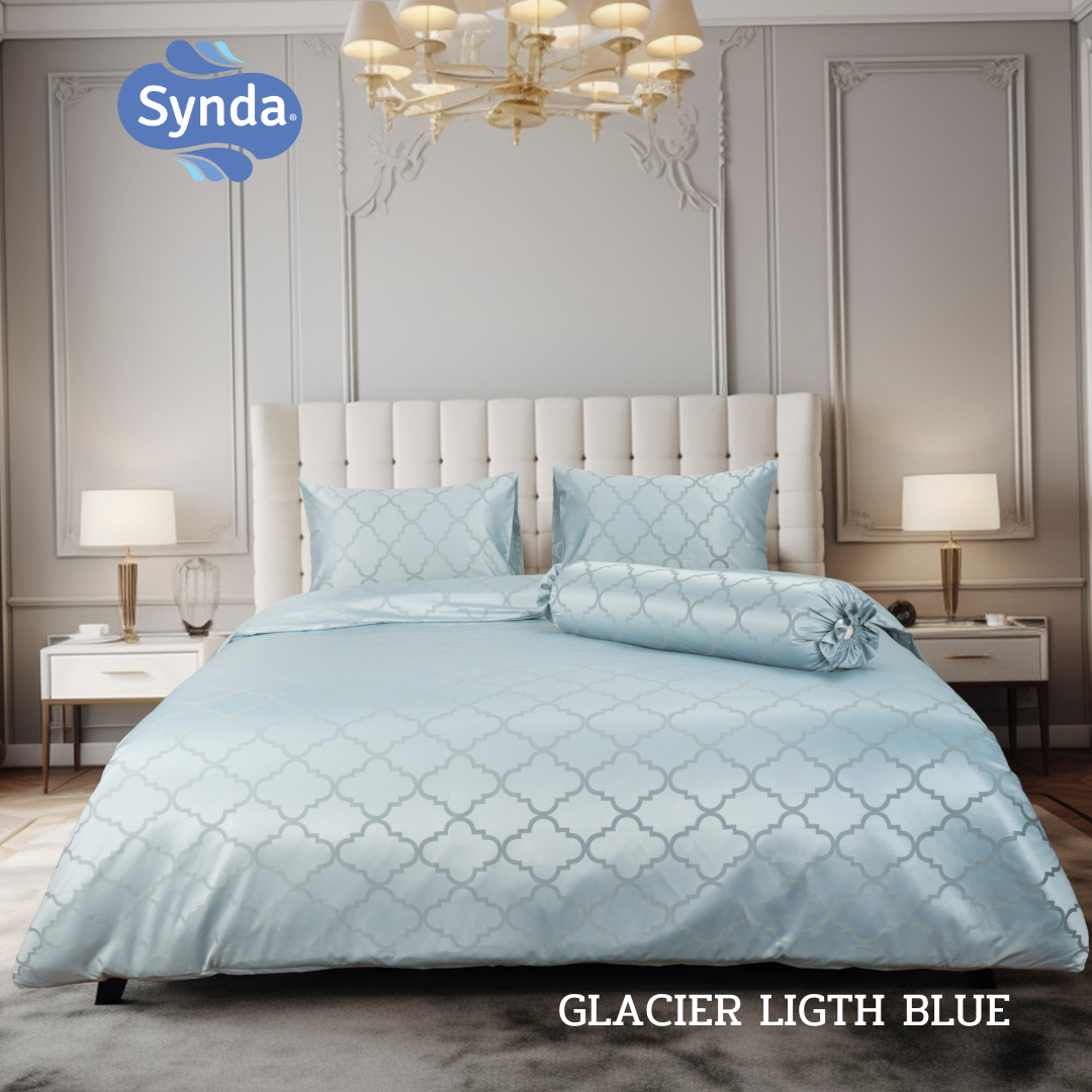 SYNDA ชุดผ้าปูที่นอน 3 ชิ้น 5 ฟุต รุ่น GLACIER LIGTH BLUE