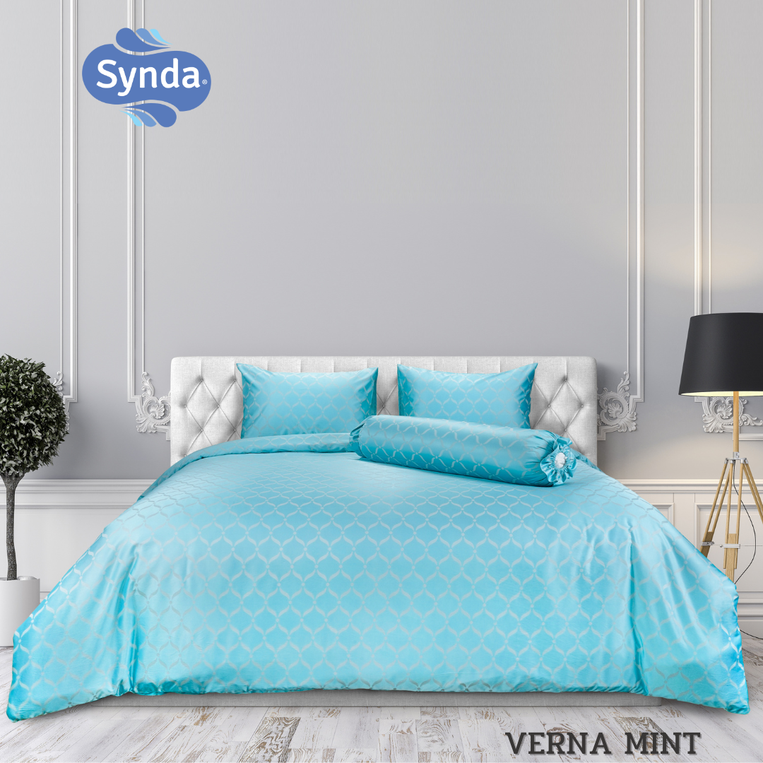 SYNDA ชุดผ้าปูที่นอน 3 ชิ้น 6 ฟุต รุ่น VERNA MINT