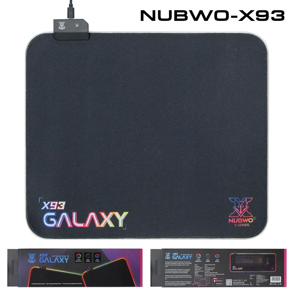 NUBWO X แผ่นรองเมาส์เกมมิ่ง Soft Gaming Mouse Pad GALAXY X93 XL-1