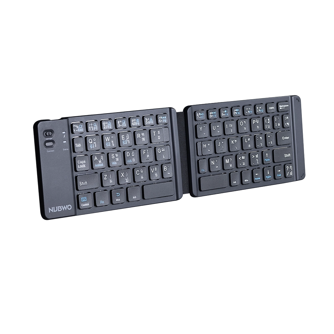 NUBWO Wireless Keyboard คีย์บอร์ดไร้สายพับได้ รุ่น NKB108 02