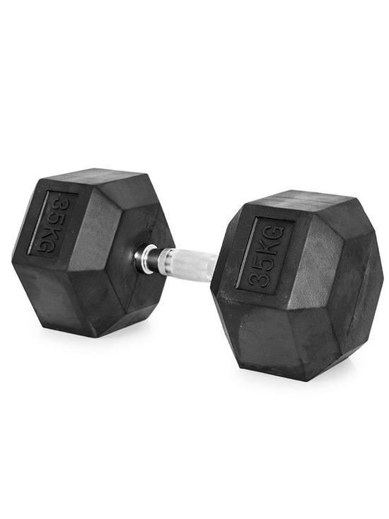 IRONTEC ดัมเบล หกเหลี่ยม หุ้มยาง 35KG (1 ข้าง) HEX Dumbbell 02