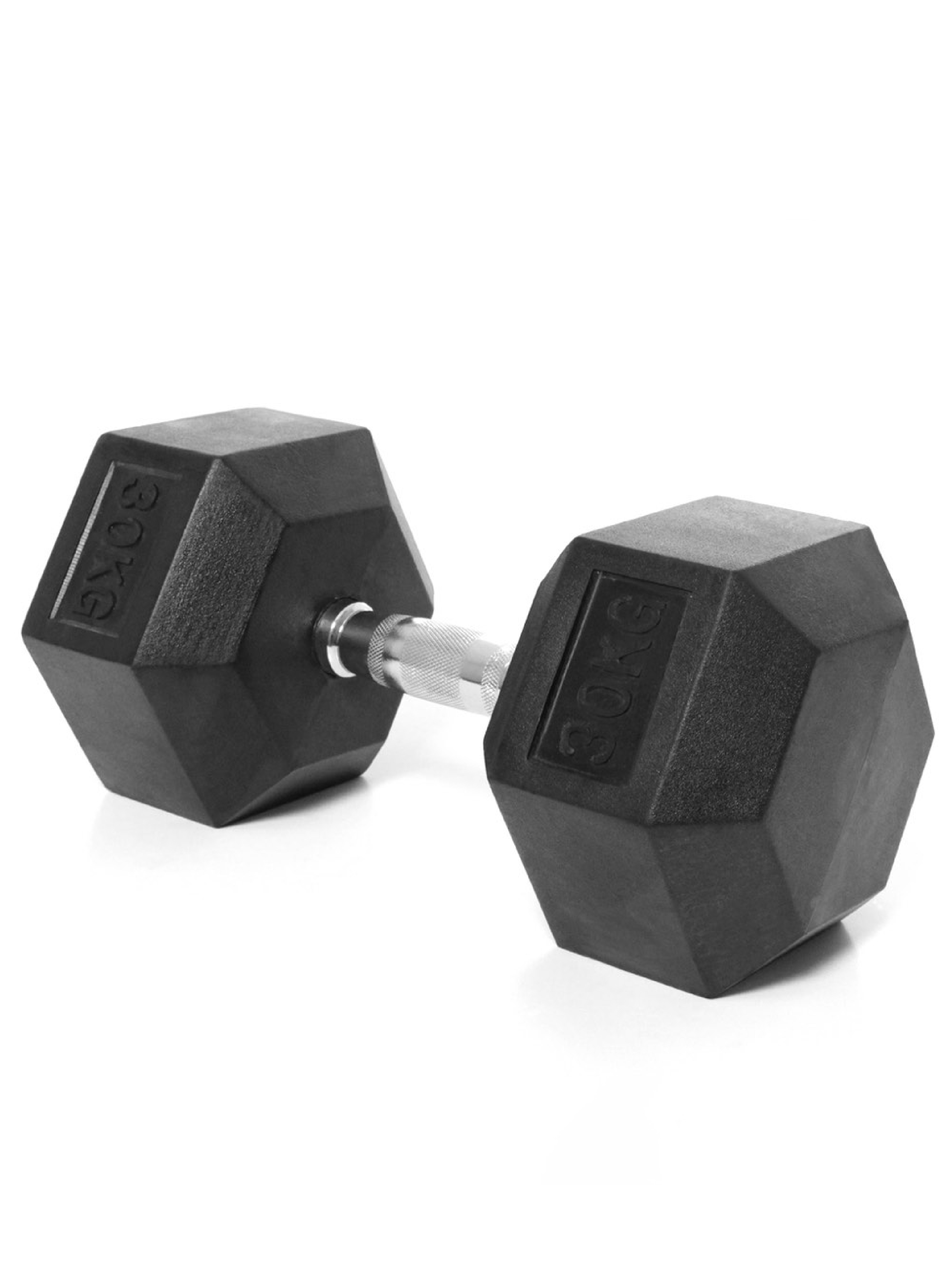 IRONTEC ดัมเบล หกเหลี่ยม หุ้มยาง 30KG (1 ข้าง) HEX Dumbbell 04